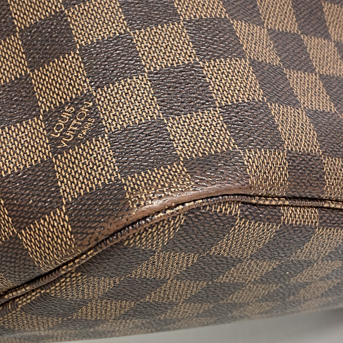 【6ge6095】ルイヴィトン トートバッグ ダミエ ネヴァーフルMM N51105 エベヌ【中古】レディース
