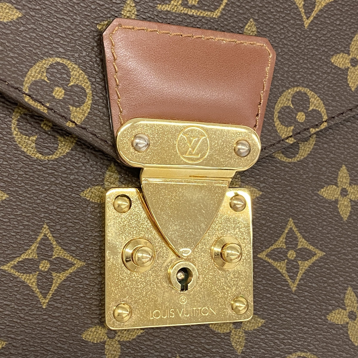 【6ge6103】ルイヴィトン ハンドバッグ モノグラム コンコルド M51190 ブラウン【中古】レディース