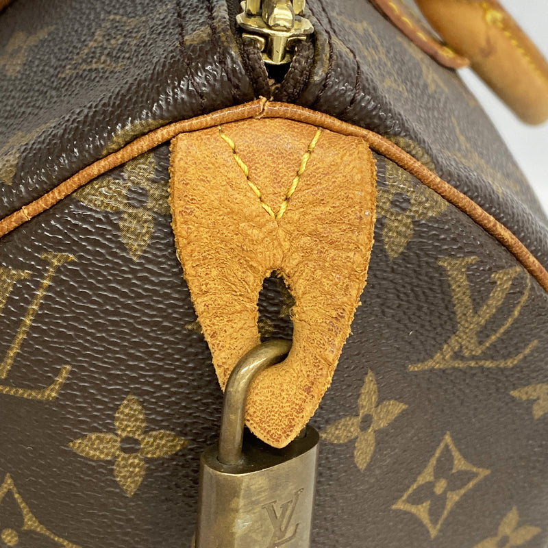 【6ge6105】ルイヴィトン ハンドバッグ モノグラム スピーディ30 M41108 ブラウン【中古】レディース