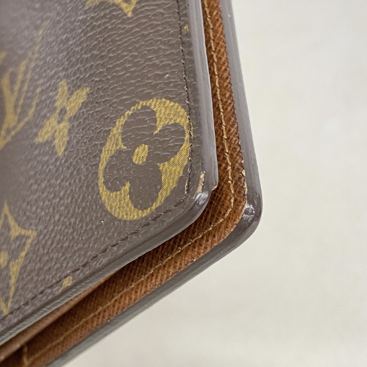 【6ge6107】ルイヴィトン 長財布 モノグラム ポルトフォイユブラザ M66540 ブラウン 旧型【中古】メンズ