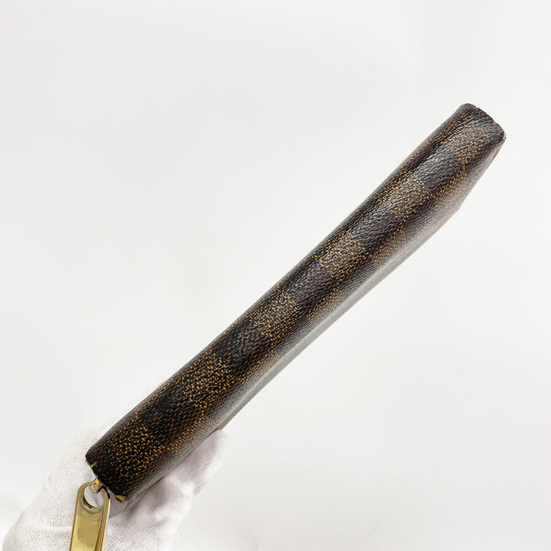【6ge6108】ルイヴィトン 長財布 ダミエ ジッピーウォレット N60015 エベヌ【中古】メンズ レディース ユニセックス