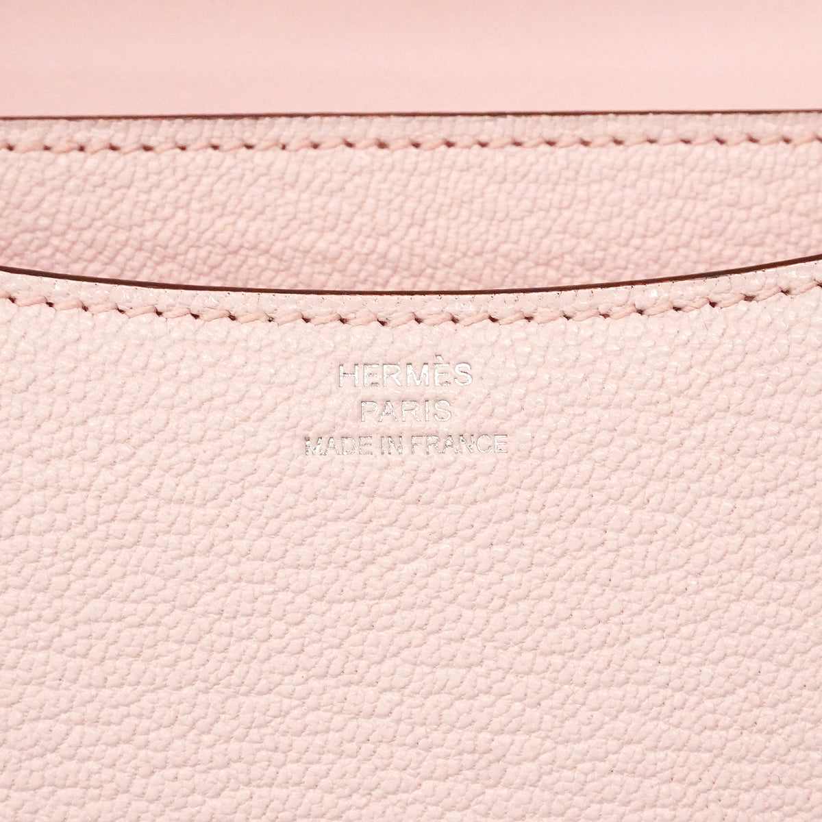 【6ge6117】エルメス ショルダーバッグ コンスタンスミニ シェブルミゾル ローズダーリン シルバー金具 K刻印【中古】レディース