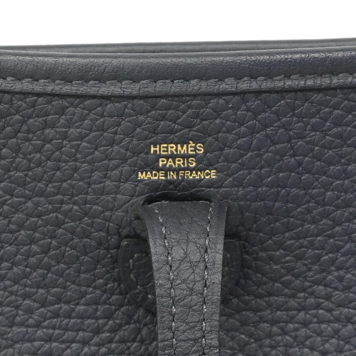 【6ge6129】エルメス ショルダーバッグ エヴリンTPM トリヨンクレマンス ブルーインディゴ ゴールド金具 U刻印【中古】レディース