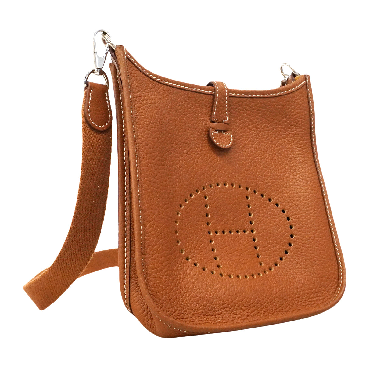 【6ge6130】エルメス ショルダーバッグ エヴリンTPM トリヨンクレマンス ゴールド シルバー金具 U刻印【中古】レディース