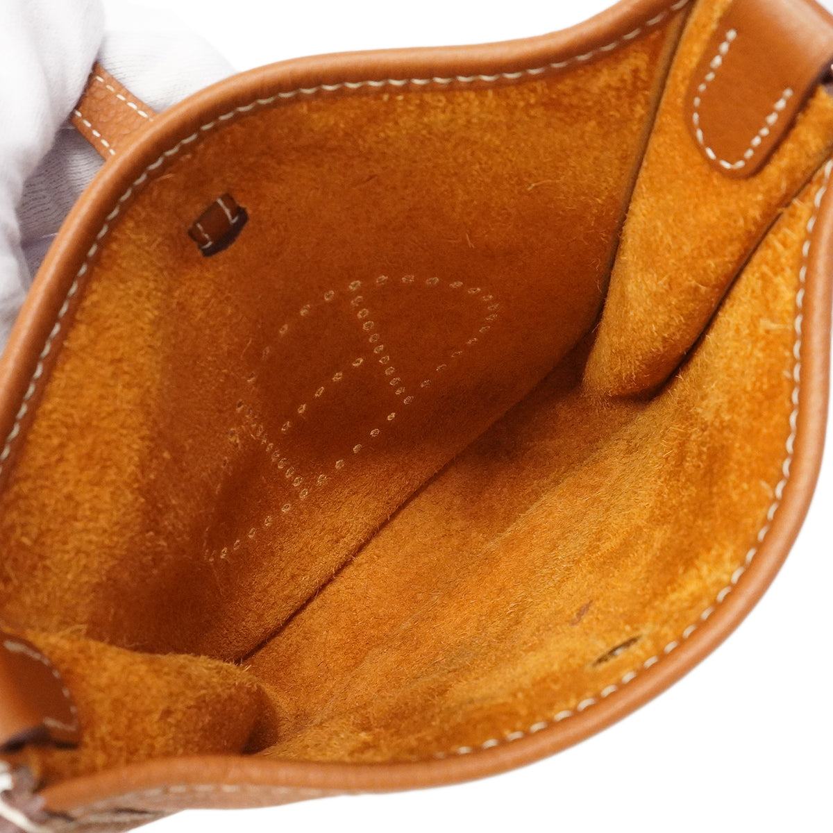 【6ge6130】エルメス ショルダーバッグ エヴリンTPM トリヨンクレマンス ゴールド シルバー金具 U刻印【中古】レディース