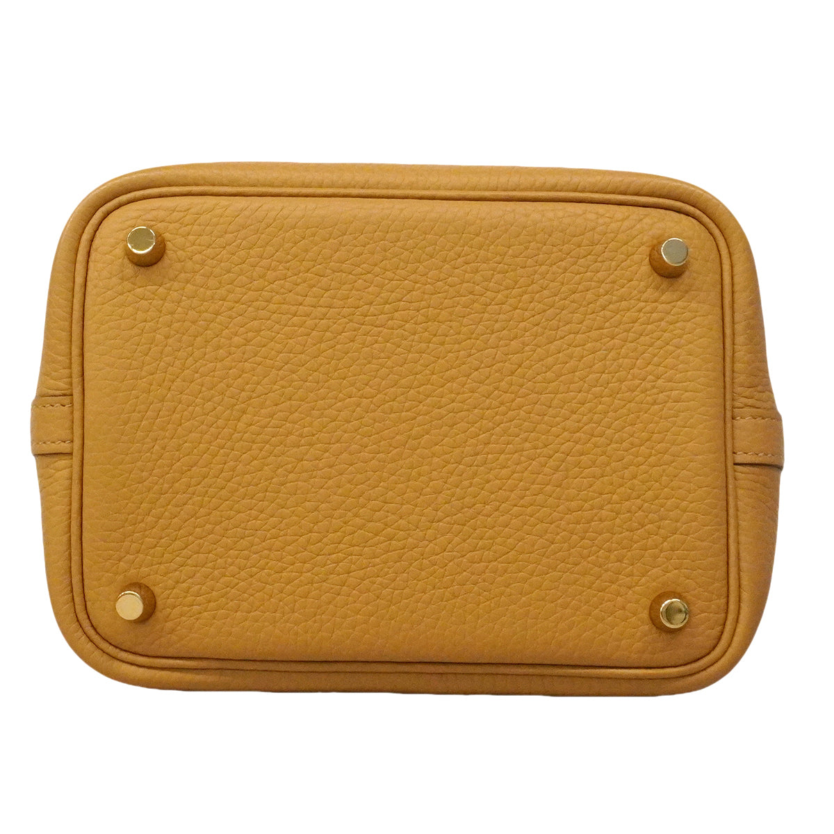 【6ge6131】エルメス ハンドバッグ ピコタンロックPM トリヨンクレマンス ビスキュイ ゴールド金具 K刻印【中古】レディース