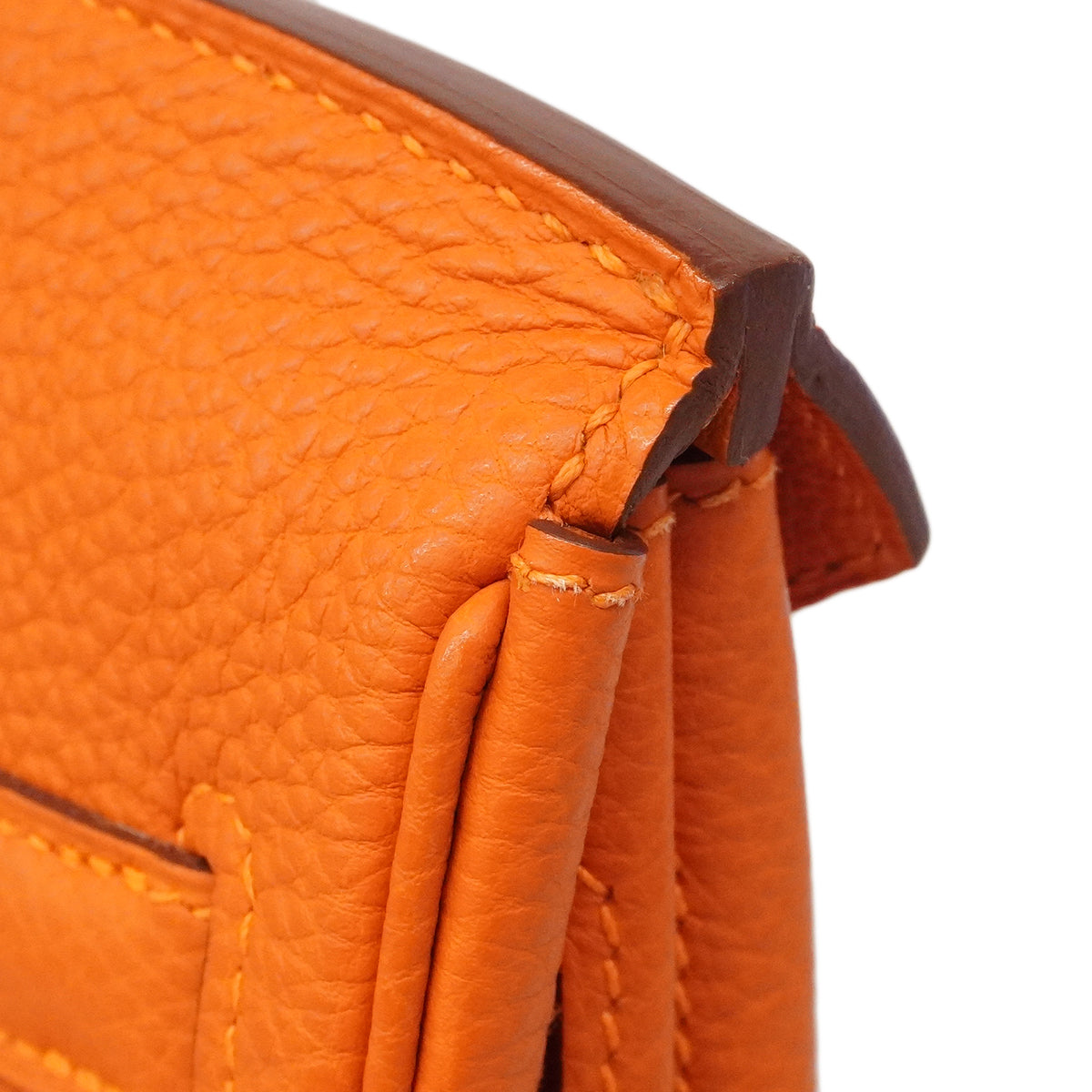 【6ge6132】エルメス ハンドバッグ バーキン30 トゴ オレンジ シルバー金具 □M刻印【中古】レディース