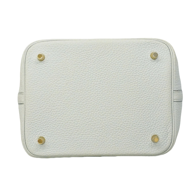 【6ge6133】エルメス ハンドバッグ ピコタンロックMM トリヨンクレマンス ブルーペール ゴールド金具 U刻印【中古】レディース