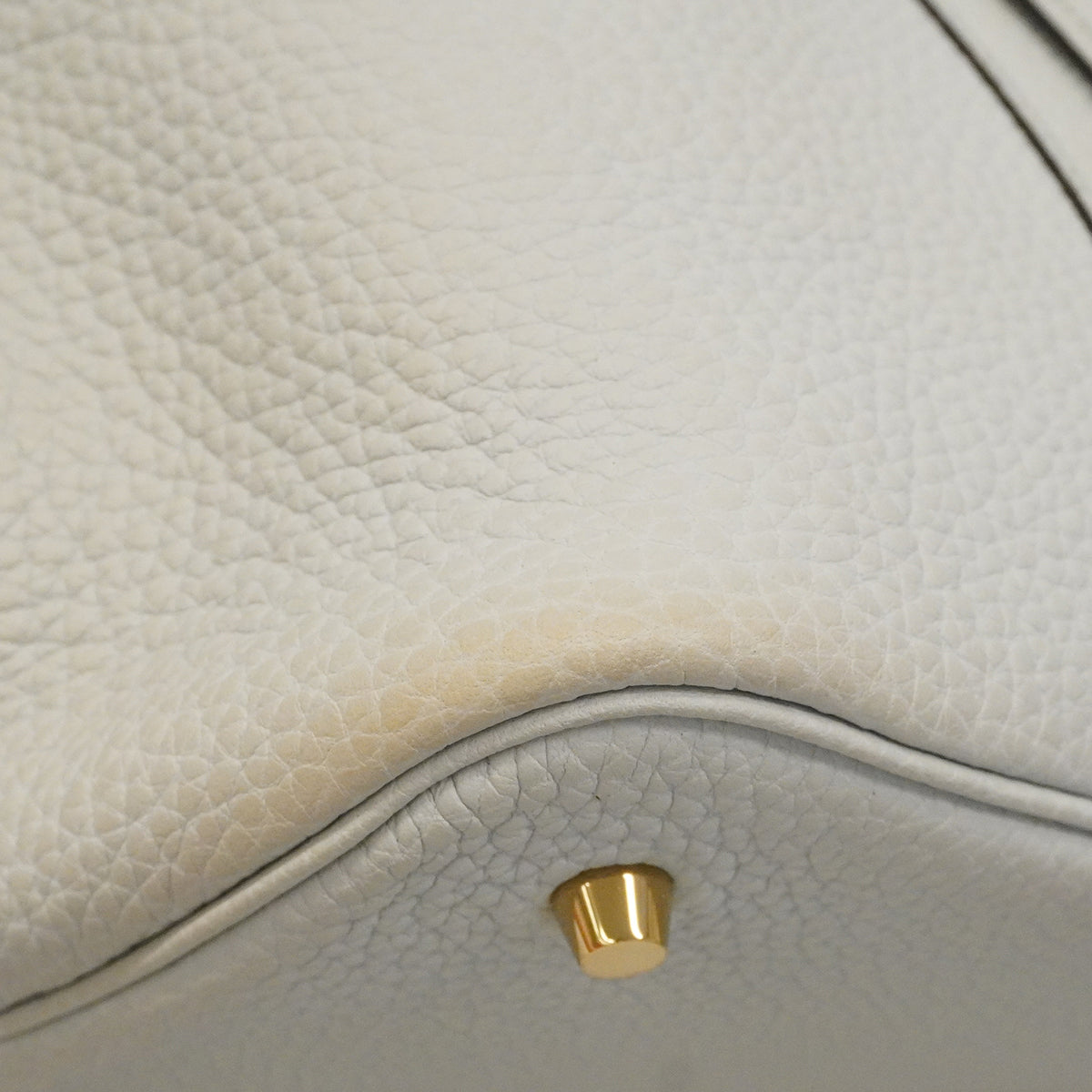 【6ge6133】エルメス ハンドバッグ ピコタンロックMM トリヨンクレマンス ブルーペール ゴールド金具 U刻印【中古】レディース