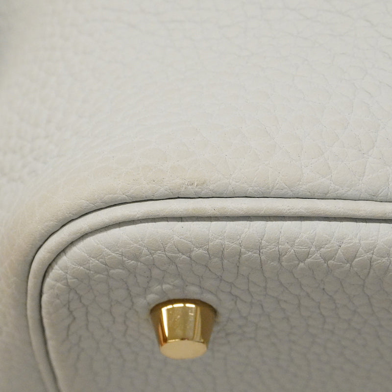 【6ge6133】エルメス ハンドバッグ ピコタンロックMM トリヨンクレマンス ブルーペール ゴールド金具 U刻印【中古】レディース