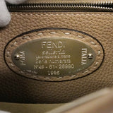 【6ge6137】フェンディ ハンドバッグ セレリア ピーカブー レザー パイソン ブラウン シルバー金具 2wayバッグ【中古】レディース