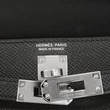 【6ge6140-g】エルメス ハンドバッグ ミニケリー2 ヴォーエプソン ブラック シルバー金具 G刻印 2wayバッグ【中古】レディース