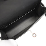 【6ge6140-g】エルメス ハンドバッグ ミニケリー2 ヴォーエプソン ブラック シルバー金具 G刻印 2wayバッグ【中古】レディース