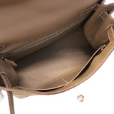 【6ge6141-g】エルメス ハンドバッグ ケリー28 エバーカラー エトゥープ シルバー金具 G刻印 2wayバッグ【中古】レディース