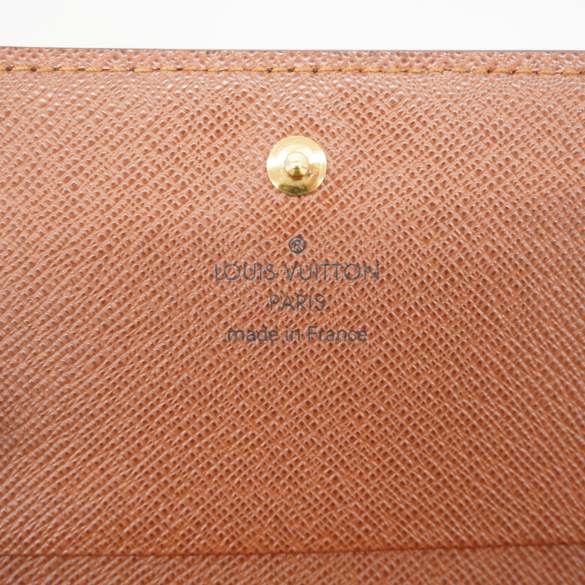 【6ge6147】ルイヴィトン 財布 モノグラム ポルトモネビエトレゾール M61730 ブラウン【中古】レディース