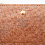 【6ge6147】ルイヴィトン 財布 モノグラム ポルトモネビエトレゾール M61730 ブラウン【中古】レディース