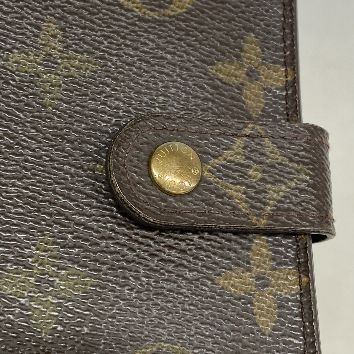 【6ge6155】ルイヴィトン 財布 モノグラム コンパクトジップ M61667 ブラウン【中古】レディース