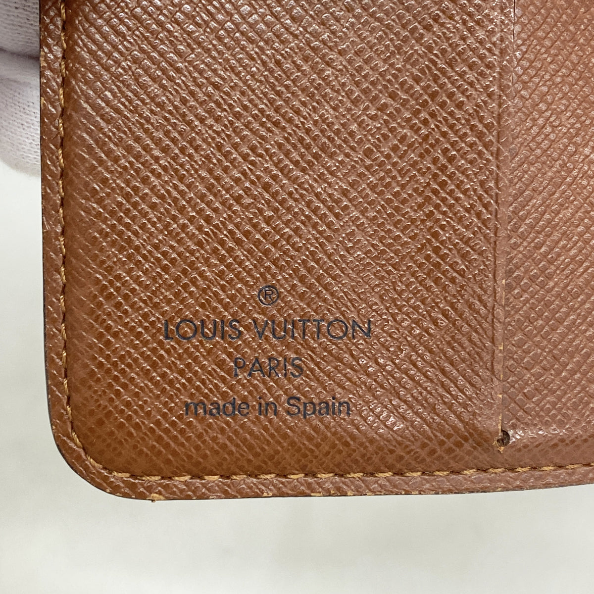 【6ge6156】ルイヴィトン 財布 モノグラム コンパクトジップ M61667 ブラウン【中古】レディース