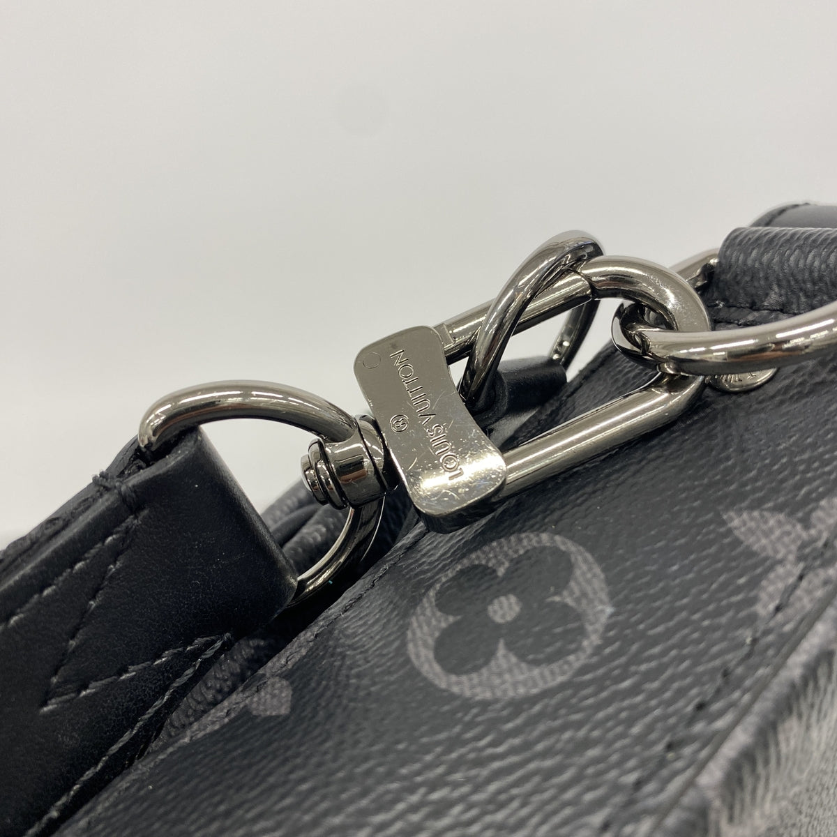 【6ge6169】ルイヴィトン ショルダーバッグ モノグラム・エクリプス リバース トリオメッセンジャー M69443 ブラック グレー【中古】メンズ
