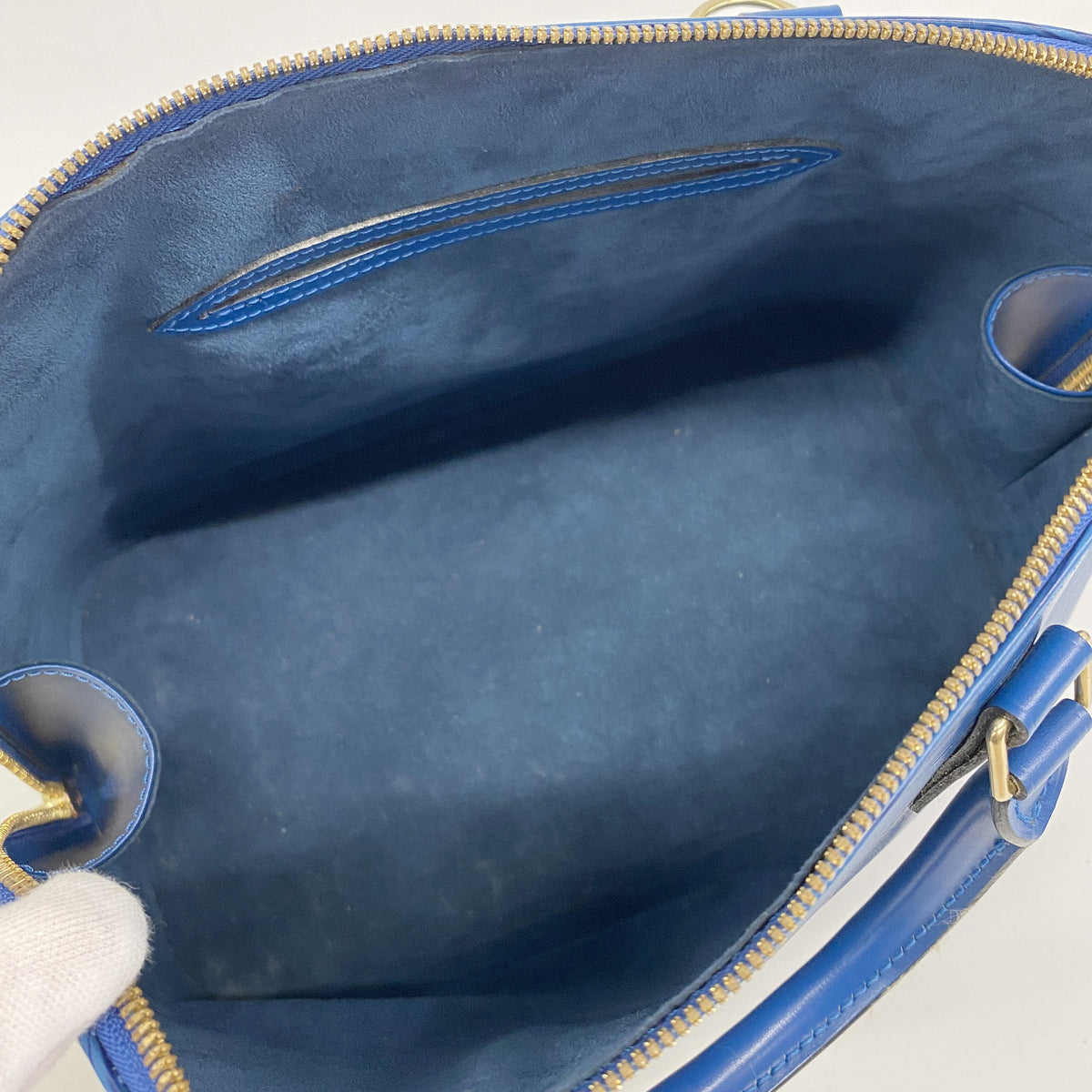 【6ge6172】ルイヴィトン ハンドバッグ エピ アルマ M52145 トレドブルー【中古】レディース