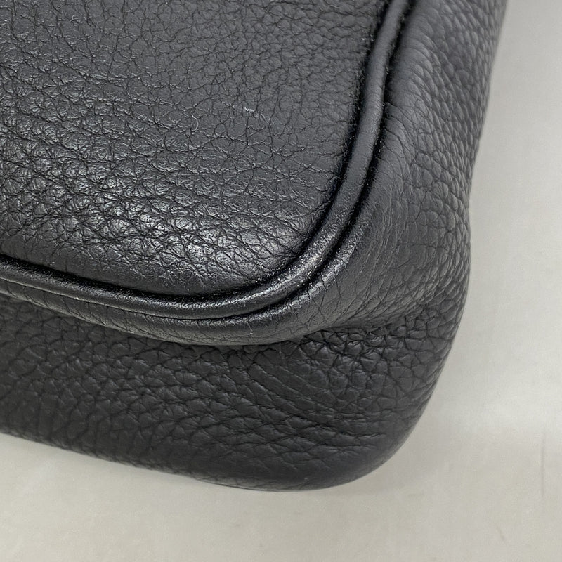 【6ge6175】エルメス ショルダーバッグ マサイPM トリヨンクレマンス ブラック シルバー金具 □K刻印【中古】レディース