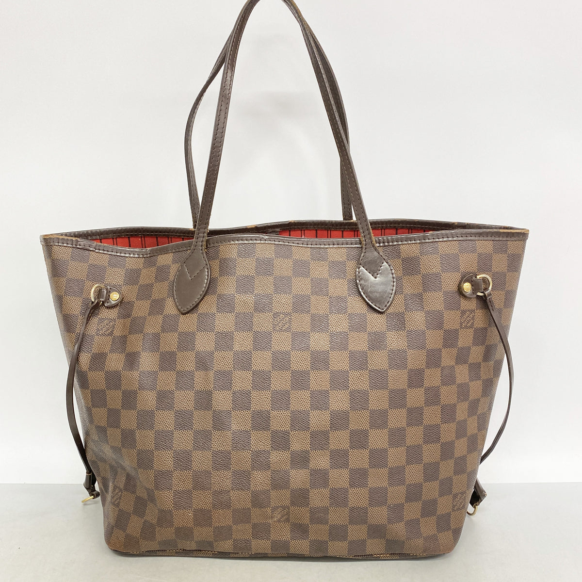 【6ge6181】ルイヴィトン トートバッグ ダミエ ネヴァーフルMM N51105 エベヌ【中古】レディース