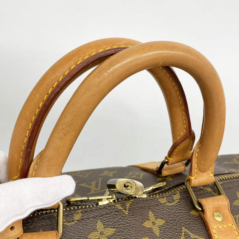 【6ge6187】ルイヴィトン ボストンバッグ モノグラム キーポル55 M41424 ブラウン【中古】メンズ レディース ユニセックス