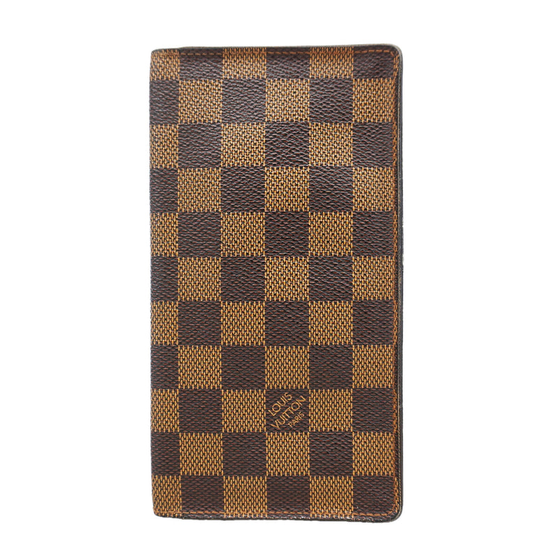 【6ge6224】ルイヴィトン 長札入れ ダミエ カルトクレディ円 N60825 エベヌ【中古】メンズ