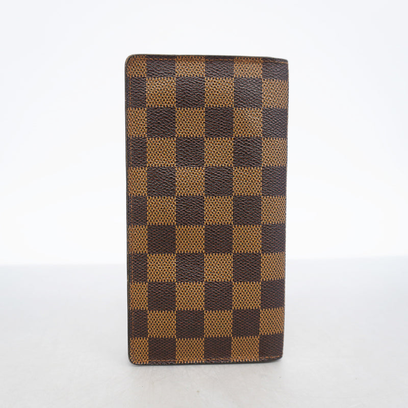 【6ge6224】ルイヴィトン 長札入れ ダミエ カルトクレディ円 N60825 エベヌ【中古】メンズ