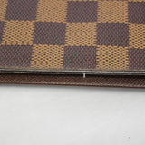 【6ge6224】ルイヴィトン 長札入れ ダミエ カルトクレディ円 N60825 エベヌ【中古】メンズ