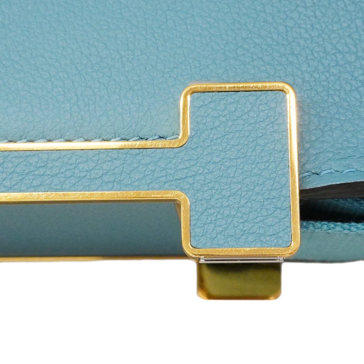 【6ge6226】エルメス ショルダーバッグ ゲタ エバーカラー ニューブルージーン ゴールド金具 W刻印【中古】レディース