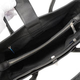 【6ge6228】シャネル トートバッグ エグゼクティブ レザー ブラック シルバー金具 2wayバッグ【中古】レディース