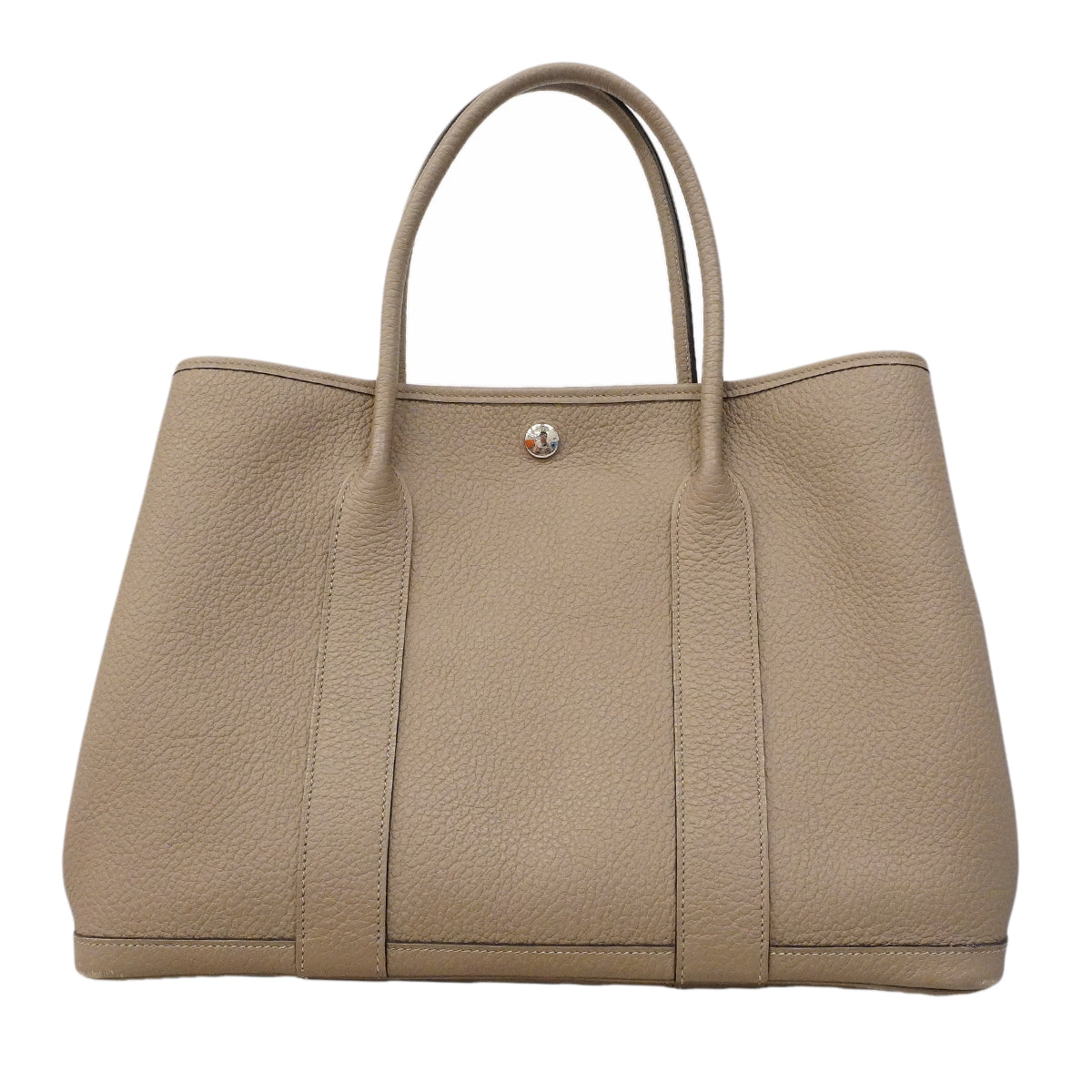 【6ge6230】エルメス トートバッグ ガーデンパーティPM カントリー グリアスファlルト シルバー金具 C刻印【中古】レディース