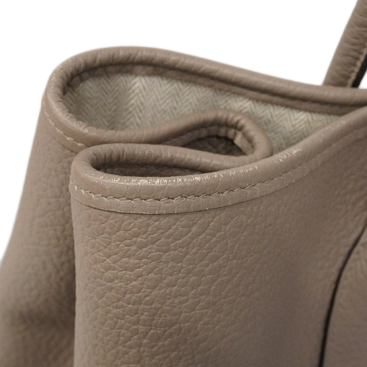 【6ge6230】エルメス トートバッグ ガーデンパーティPM カントリー グリアスファlルト シルバー金具 C刻印【中古】レディース