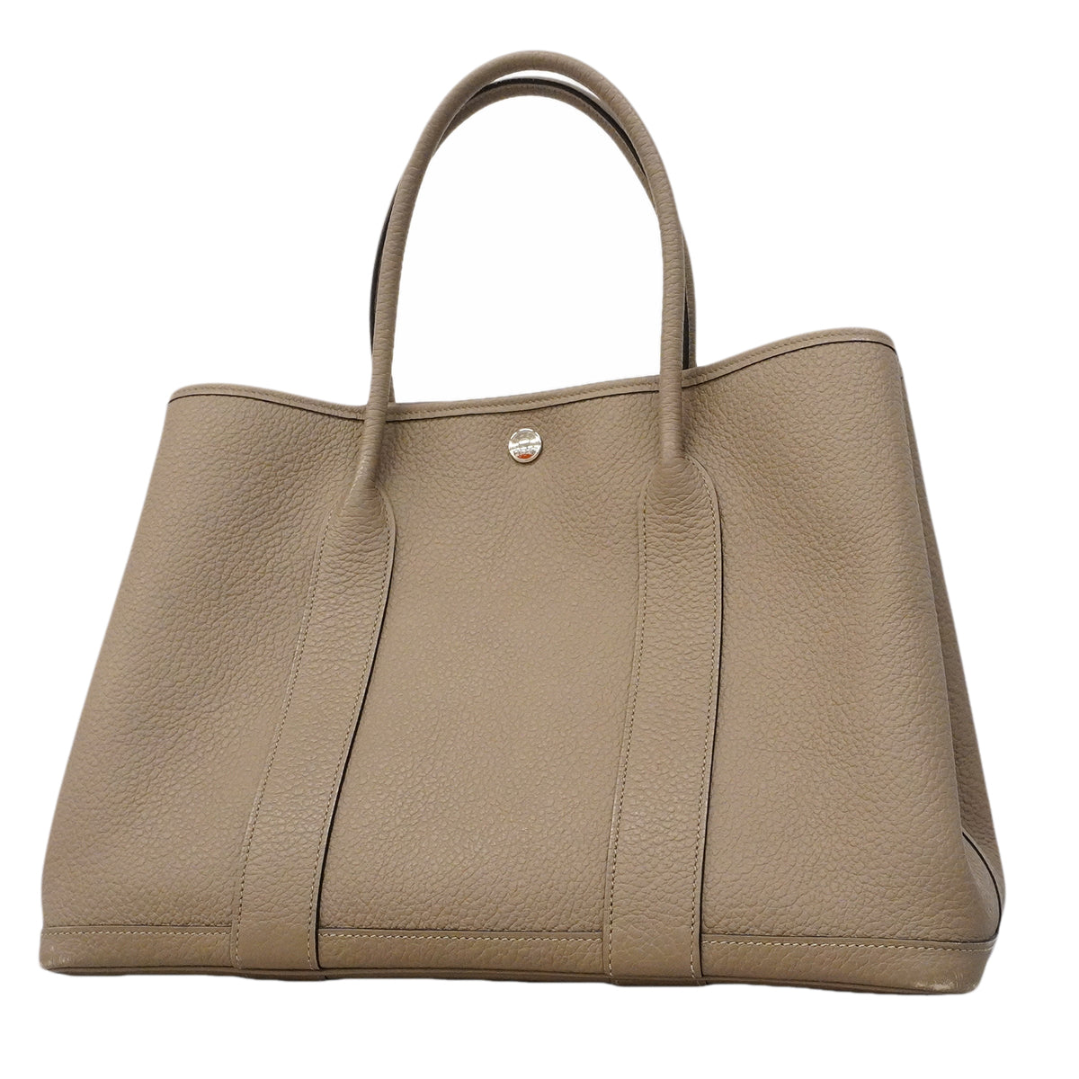 【6ge6230】エルメス トートバッグ ガーデンパーティPM カントリー グリアスファlルト シルバー金具 C刻印【中古】レディース
