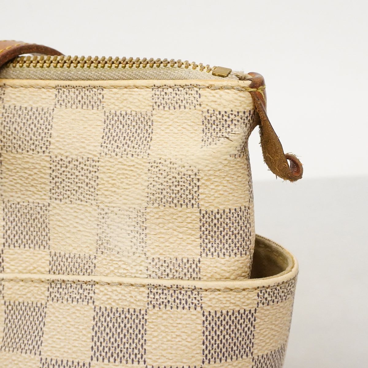 【6ge6239】ルイヴィトン トートバッグ ダミエ・アズール トータリーPM N51261 ホワイト【中古】レディース
