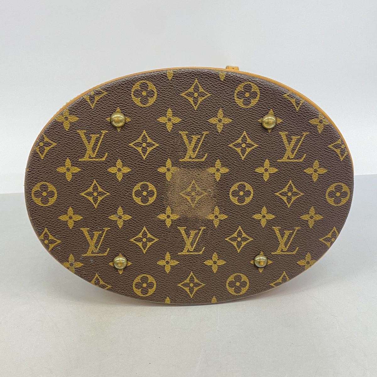 【6ge6244-h】ルイヴィトン トートバッグ モノグラム バケットGM M42236 ブラウン【中古】レディース