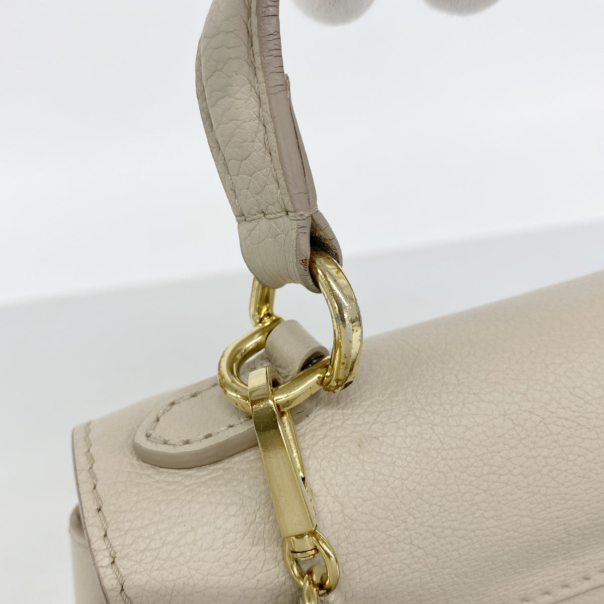 【6ge6246-h】ルイヴィトン ハンドバッグ ロックミーエヴァーMINI M21052 グレージュ 2wayバッグ【中古】レディース