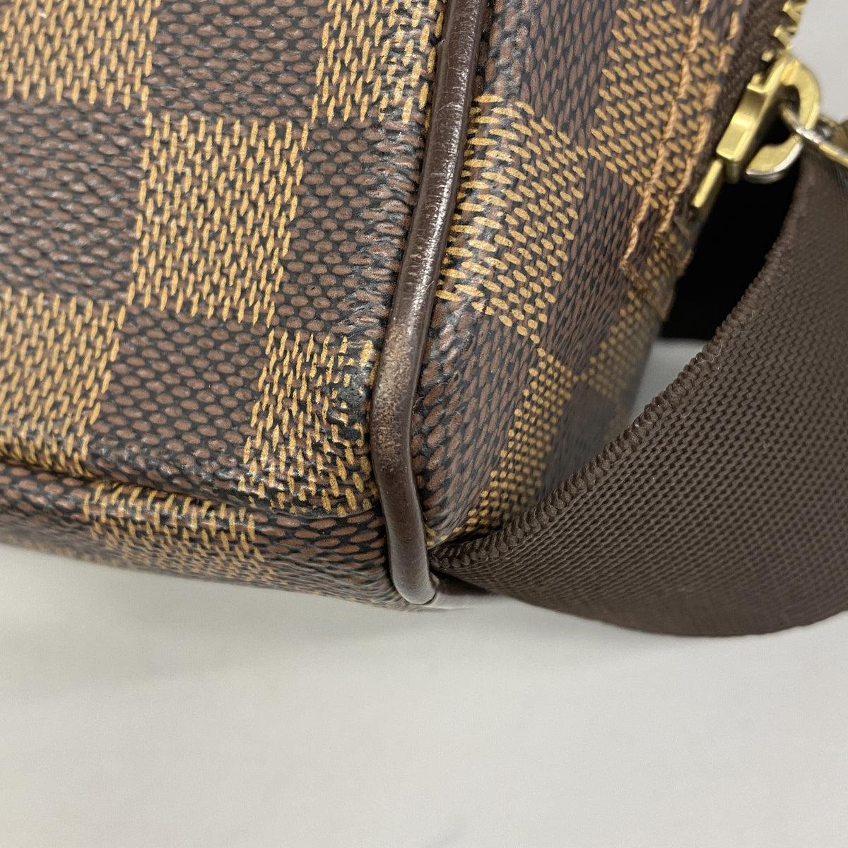 【6ge6248-h】ルイヴィトン ショルダーバッグ ダミエ オラフPM N41442 エベヌ【中古】レディース