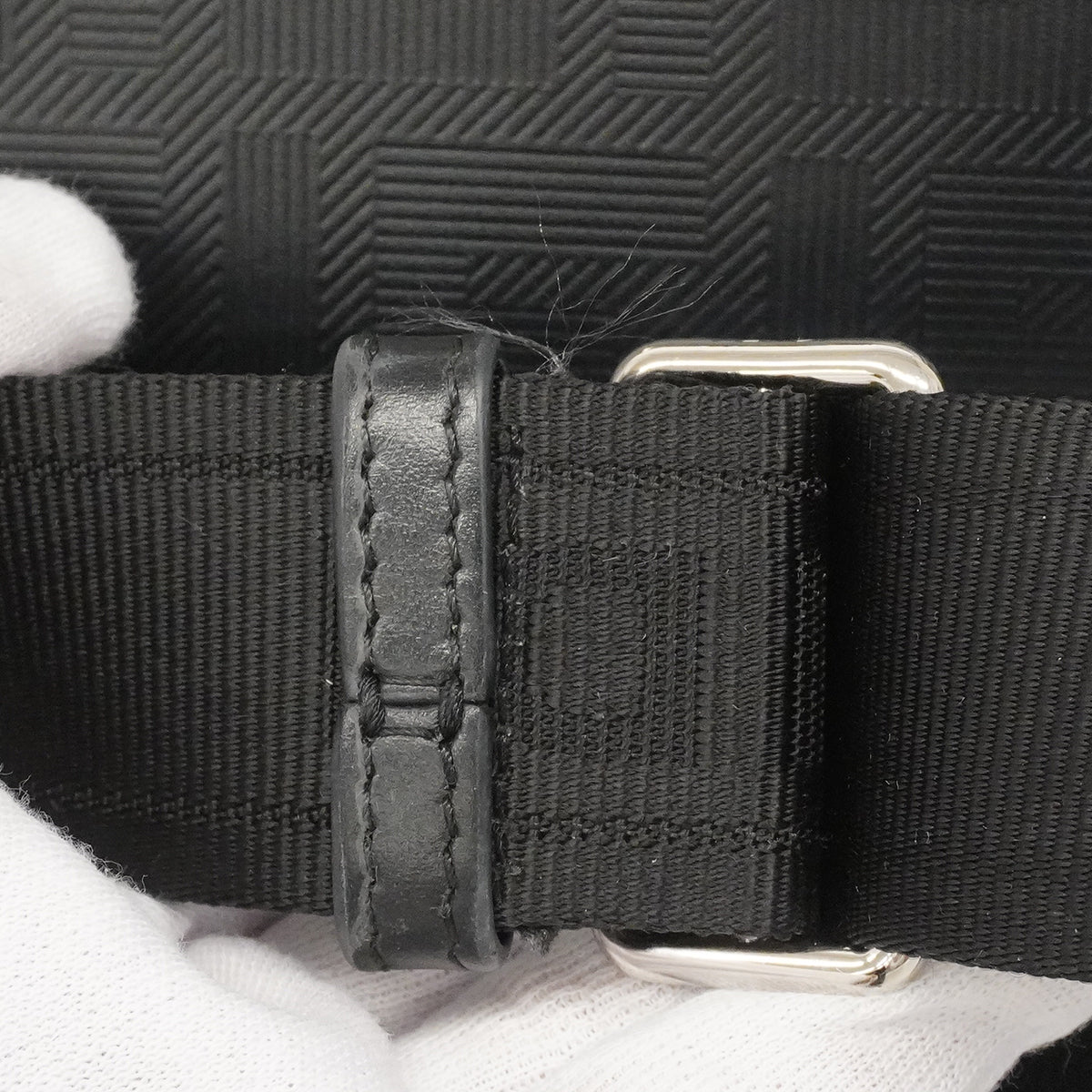 【6ge6252-e】フェンディ ハンドバッグ アイシーユーエックスクロス レザー ブラック シルバー金具 2wayバッグ【中古】メンズ