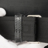 【6ge6252-e】フェンディ ハンドバッグ アイシーユーエックスクロス レザー ブラック シルバー金具 2wayバッグ【中古】メンズ