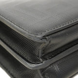 【6ge6252-e】フェンディ ハンドバッグ アイシーユーエックスクロス レザー ブラック シルバー金具 2wayバッグ【中古】メンズ