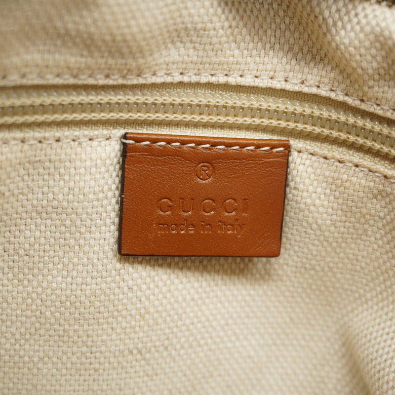 【6ge6257-k】グッチ ショルダーバッグ GGキャンバス/シェリーライン 337598 キャンバス ブラウン シルバー金具【中古】レディース