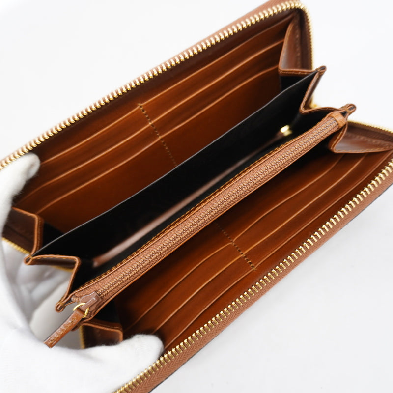 【6ge6267-k】グッチ 長財布 GGスプリーム 410102 PVC ベージュ ゴールド金具【中古】メンズ レディース ユニセックス