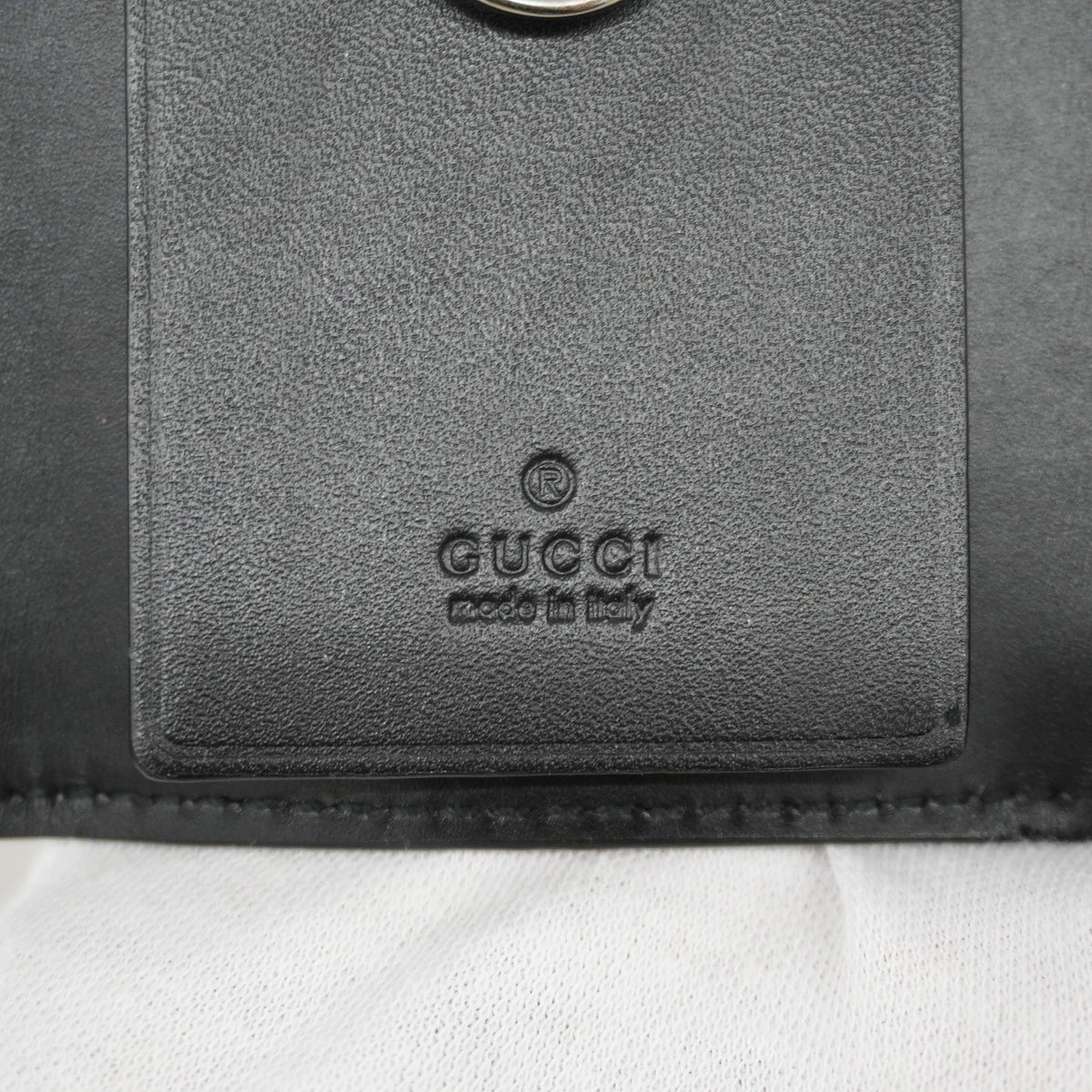 【6ge6268-k】グッチ キーケース グッチシマ 138093 レザー ブラック シルバー金具【中古】メンズ レディース ユニセックス