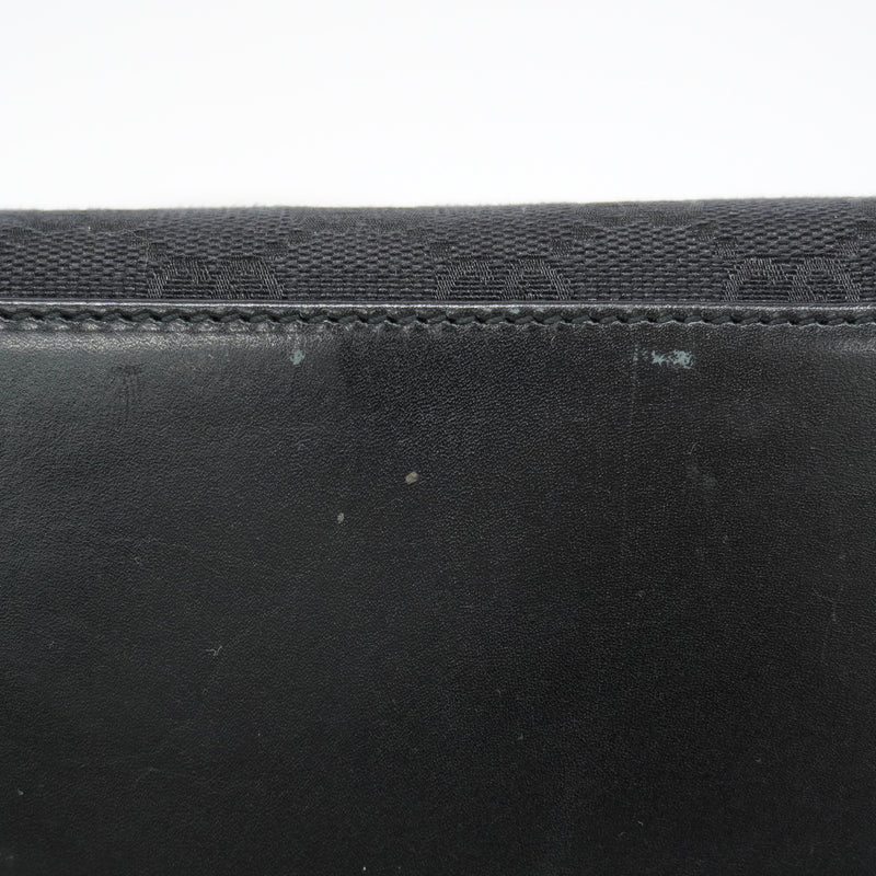 【6ge6269-k】グッチ ハンドバッグ GGキャンバス/ジャッキー 01719 キャンバス ブラック シルバー金具【中古】レディース