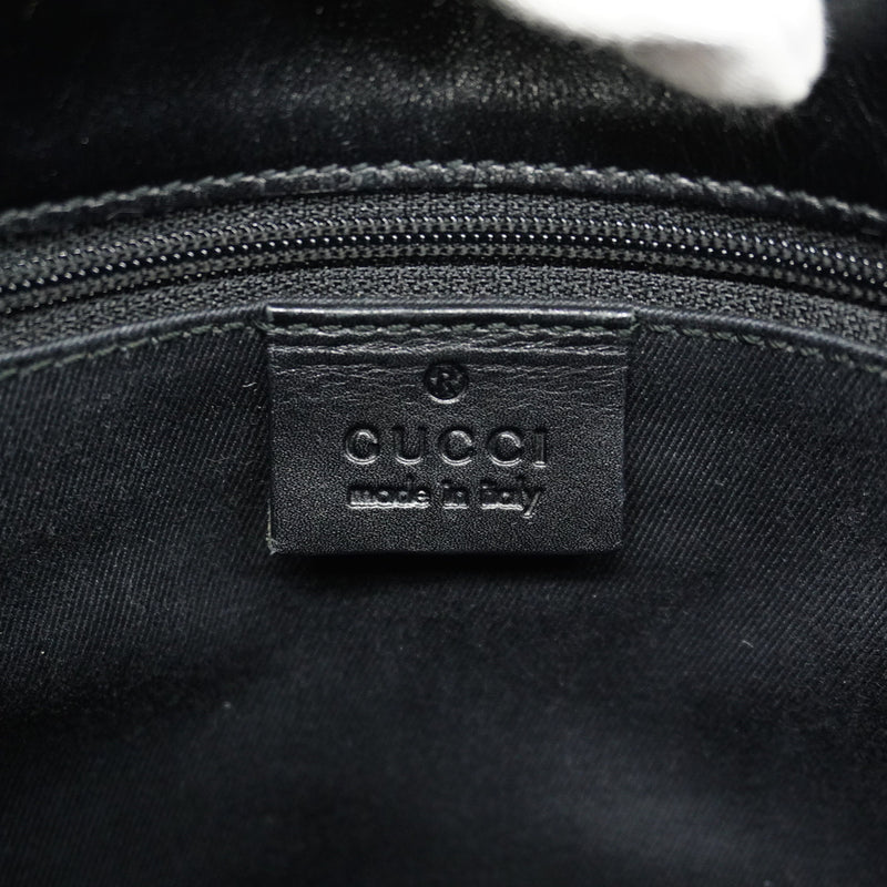 【6ge6269-k】グッチ ハンドバッグ GGキャンバス/ジャッキー 01719 キャンバス ブラック シルバー金具【中古】レディース