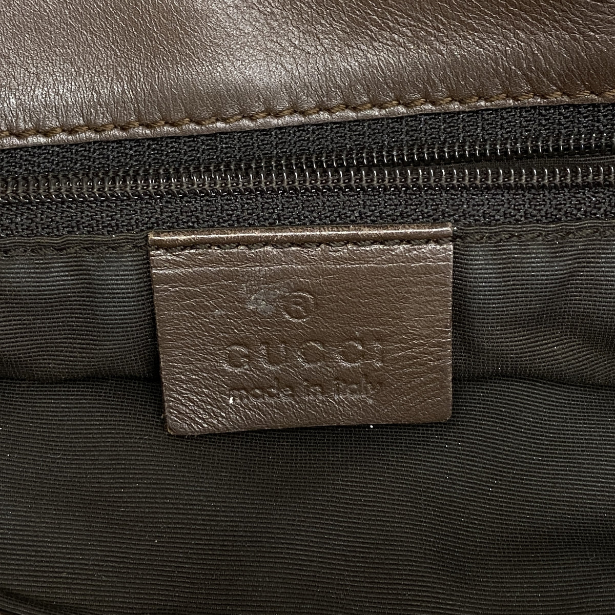 【6ge6281-k】グッチ トートバッグ 002 1099 ナイロン ブラウン ゴールド金具【中古】レディース