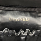 【6ge6289-k】シャネル バニティバッグ キャビアスキン ブラック ゴールド金具【中古】レディース