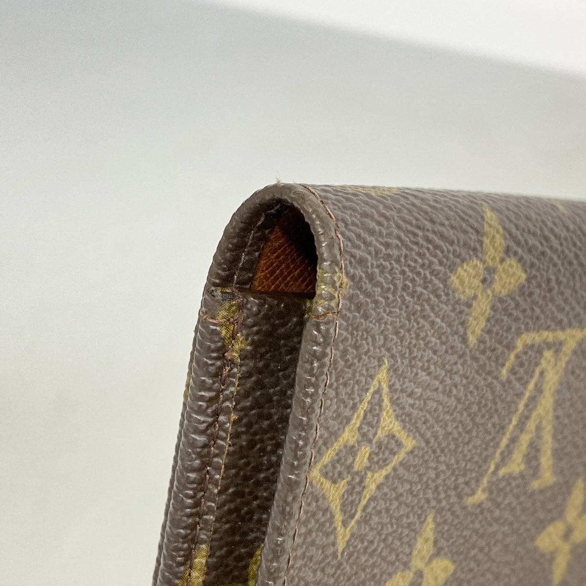 【6ge6291-k】ルイヴィトン 長札入れ モノグラム ブラウン【中古】レディース